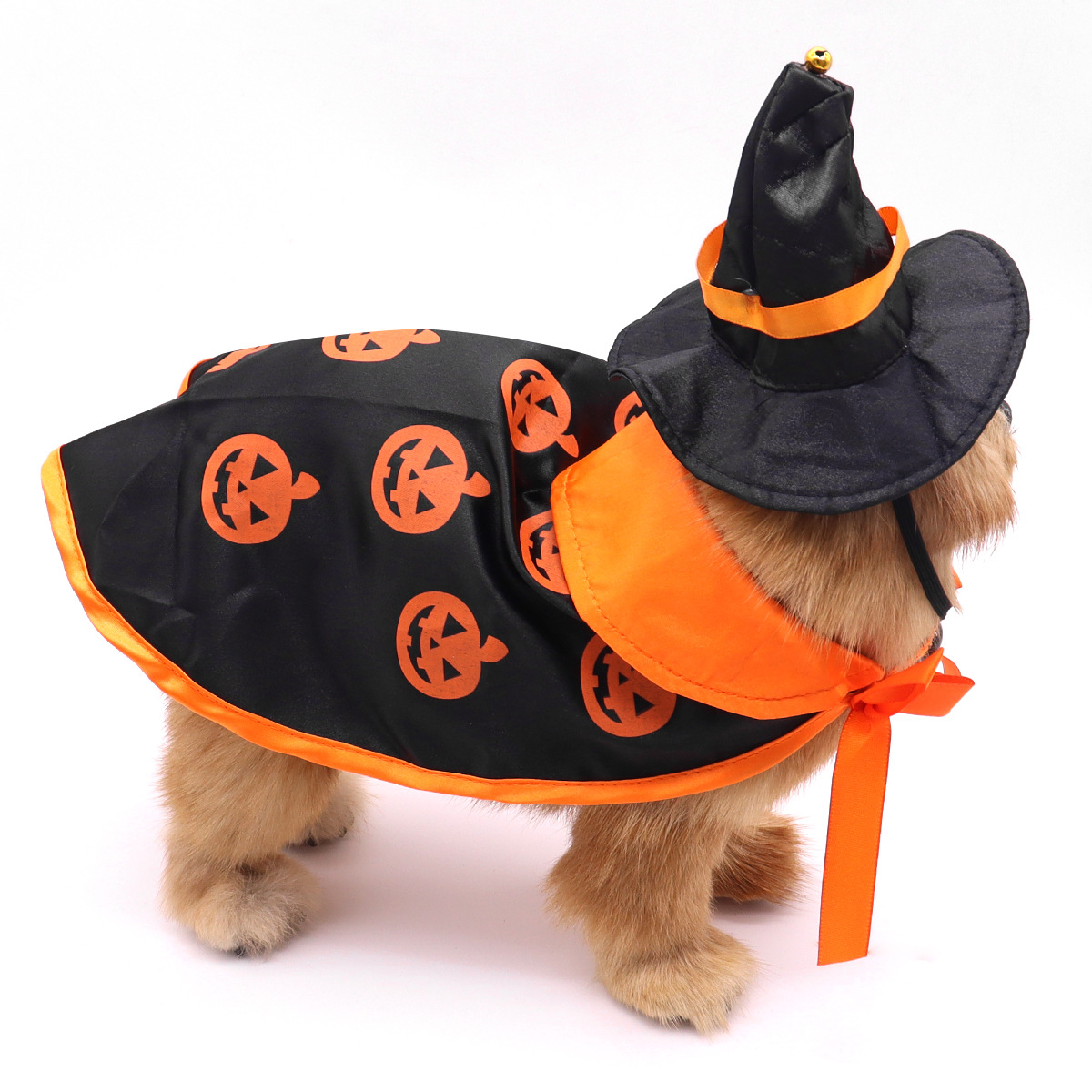Sombrero de capa de Halloween para mascotas transfronterizas, perro pequeño y mediano, ropa de perro Teddy Corgi, manto de transformación para mascotas