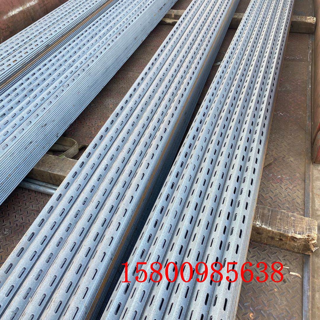 船用穿线冲孔角铁 建筑幕墙用40*40冲孔角钢 电力支架焊接角钢
