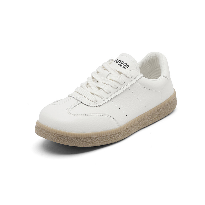 Augu Shi Deng zapatos blancos para mujeres 2025 verano nuevo estilo de fondo grueso estilo académico zapatos de skate casuales Retro Gundam zapatos de entrenamiento