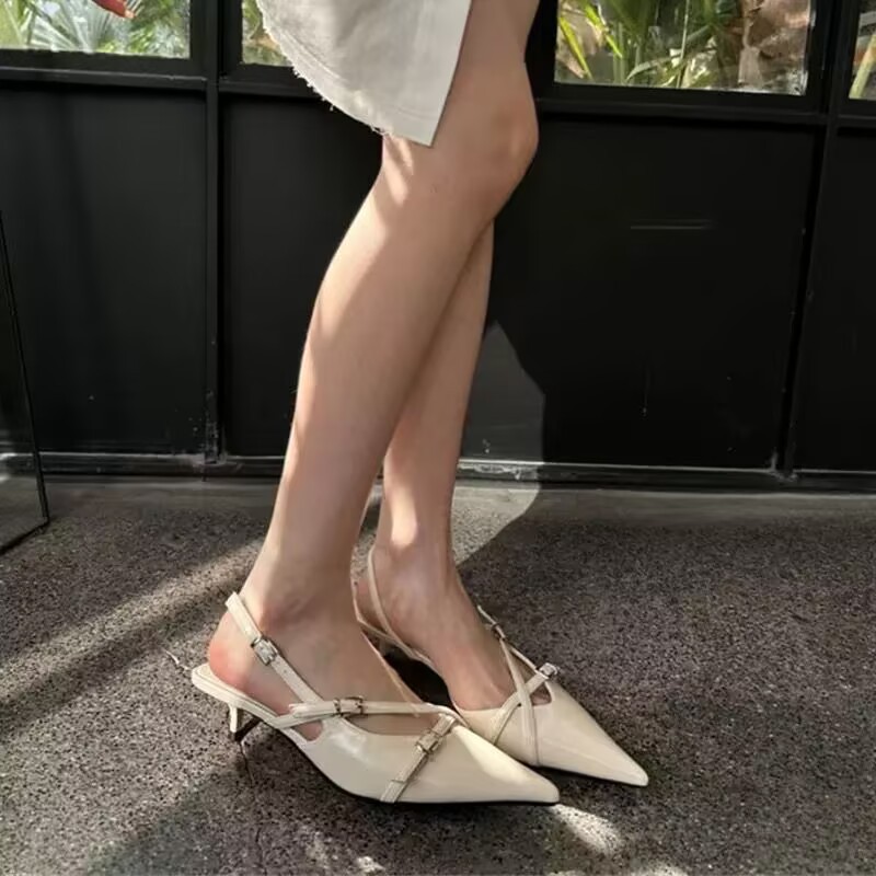 Elegant Women's Heeled Sandals With Stiletto Heel And Pointed Toe_voghion.com