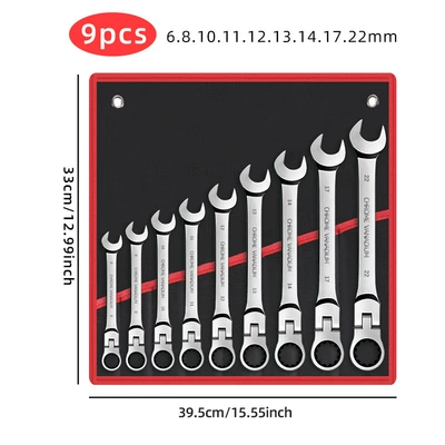 Mühərrik tənzimləmə alətləri | set, complete tool set - 9pcs-black-and-red-cloth-bags