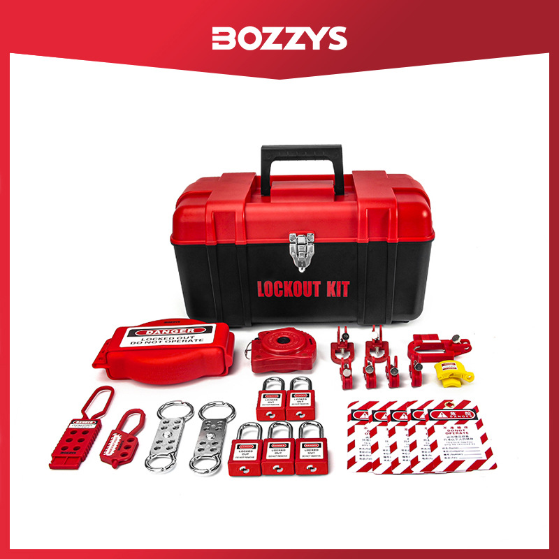 BOZZYS工业安全锁具套装便携式安全挂锁球阀锁搭扣锁吊牌管理锁箱
