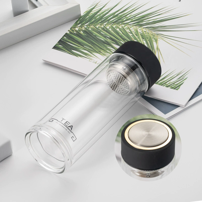 Thickened bottom double -layer glass glass men's car business thermal insulation water cup bubble cup event gift printing