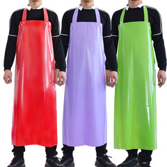 TPU Waterproof, Stain-Resistant, Oil-Proof Neck Gaiter Apron for Kitchen, Hangable Apron for Aquatic Products, Slaughterhouse, Food Cold Storage, Waist Apron for Adults