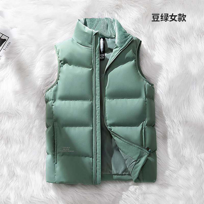 High-end suelto chaleco blanco de color sólido chaleco caliente hombro chaleco de plumón personalizado ropa de trabajo marca de moda hombre image 16