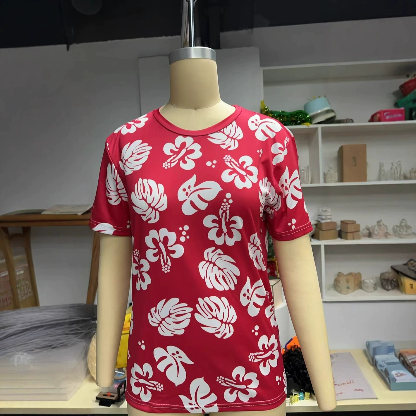 Летняя новая футболка с короткими рукавами с цифровым принтом 3D повседневный комфорт