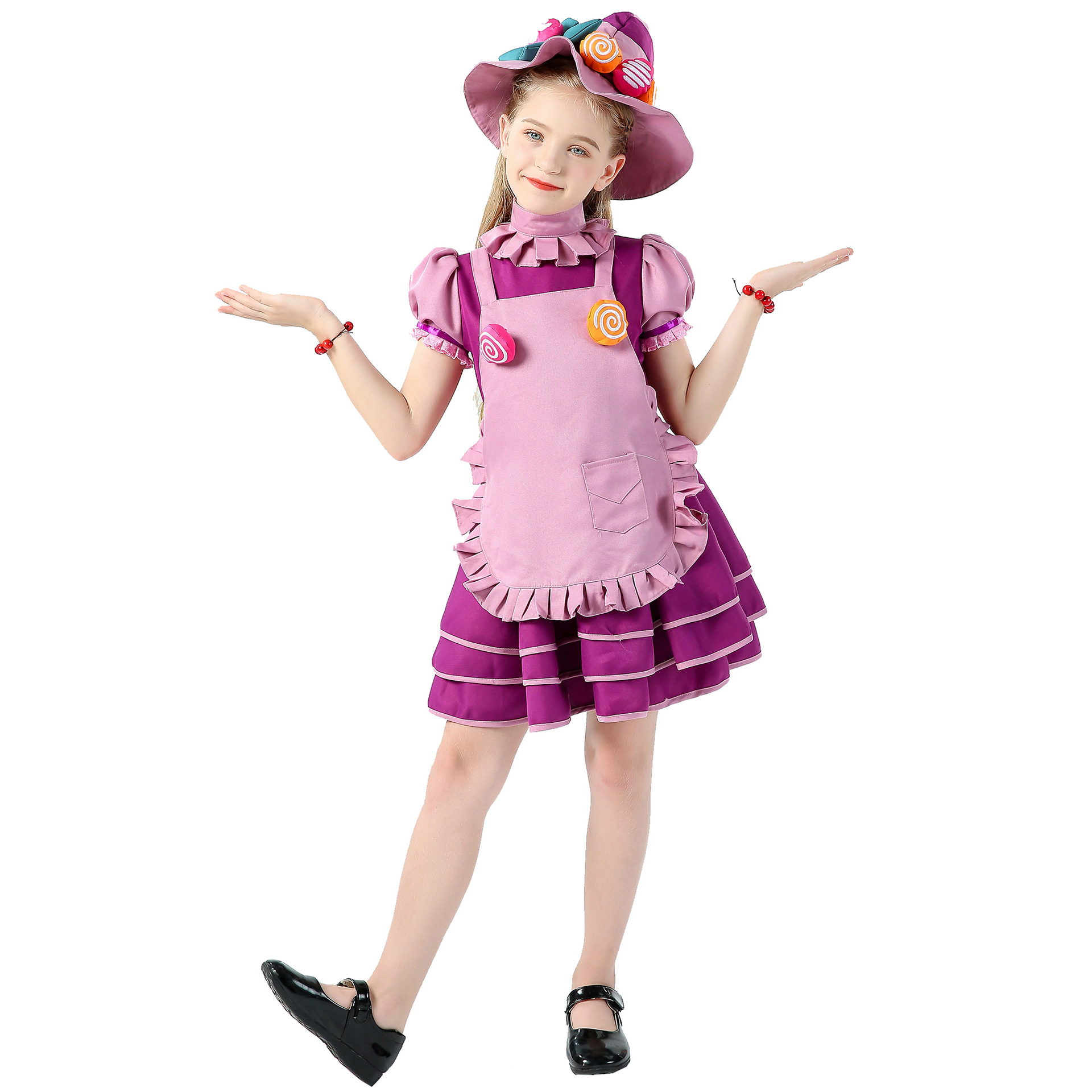 Disfraces de Halloween 2024 M-XL Disfraces de Halloween para niñas Brujita de caramelo Bruja de rol Disfraces de escenario