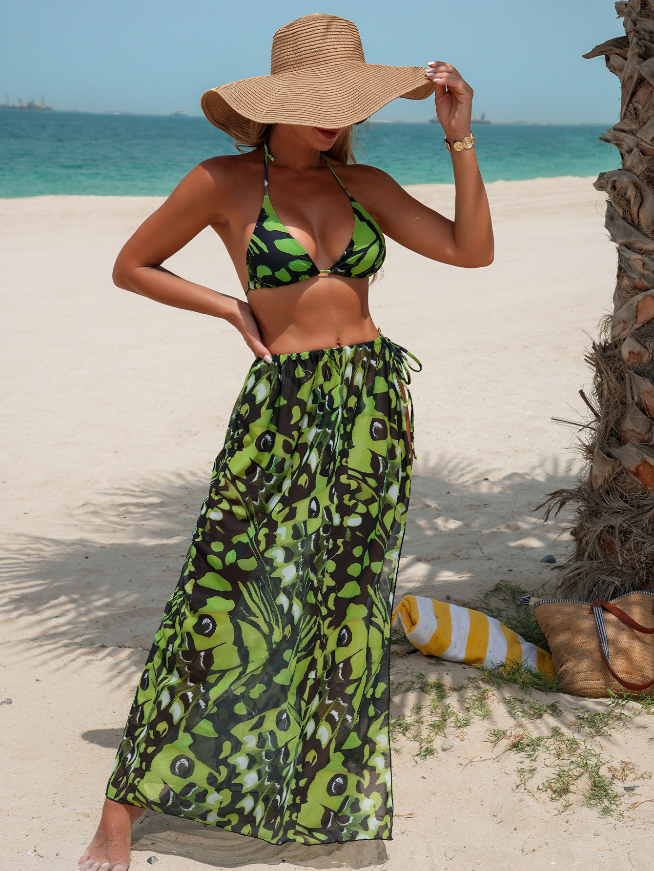 Sexy bikini set met luipaardprint voor dames strand en zwemmen_voghion.com