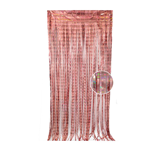 Rain Silk Curtain 1*2 Meter Light Column Laser Rain Silk Stage Background Layout Christmas Halloween Party Cross-border Decoration