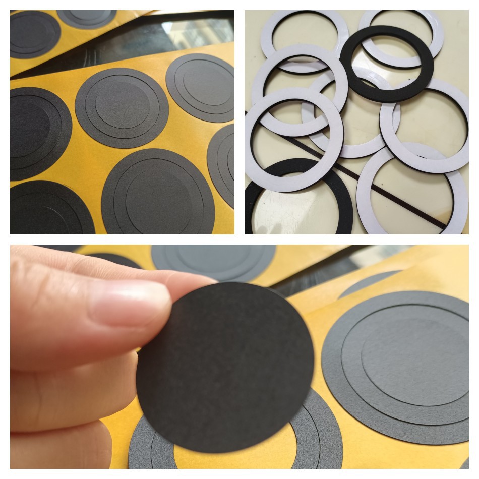 PC磨砂垫片 吸无线充PC磨砂垫片肤感PC垫片无线充支架防滑垫