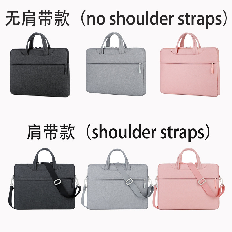 Bolso portátil 14 pulgadas 15,6 pulgadas maletín de negocios textura ocio viaje de negocios iPad bolso de computadora