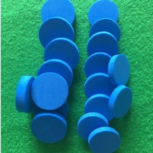 厂家供应蓝色EVA发泡棉工艺品 木制品缓冲防滑 防震圆形海绵垫片
