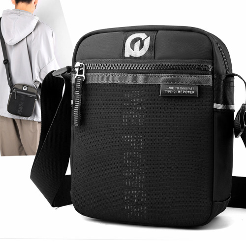 Wepower new men's nylon shoulder bag casual fashion crossbody bag personality trend vertical shoulder bag