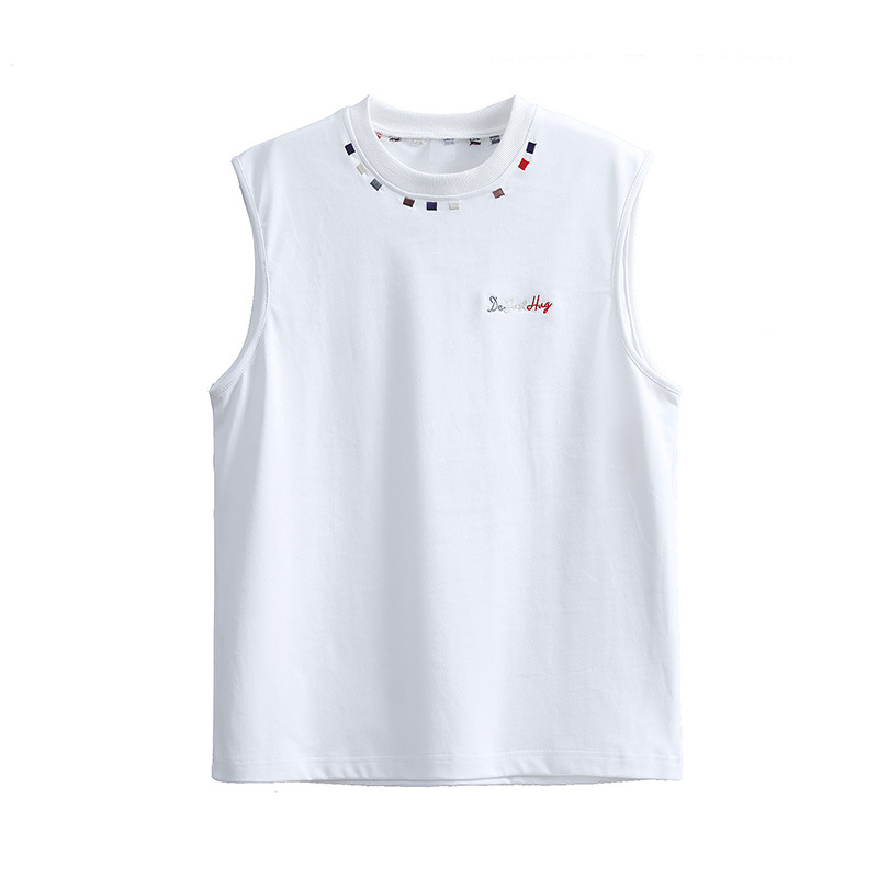 Camiseta sin Mangas Talla Grande para Hombre de Algodón Delgado Suelto para Uso Diario image 2