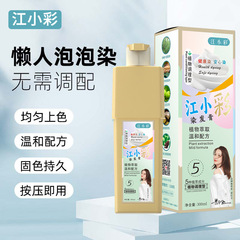 Jiang Xiaocai Hair Dye Lazy Bubble Hair Dye Cream Men and Women Household Plants Does Not Hurt Hair Foam Type Color Dye Cream Wholesale