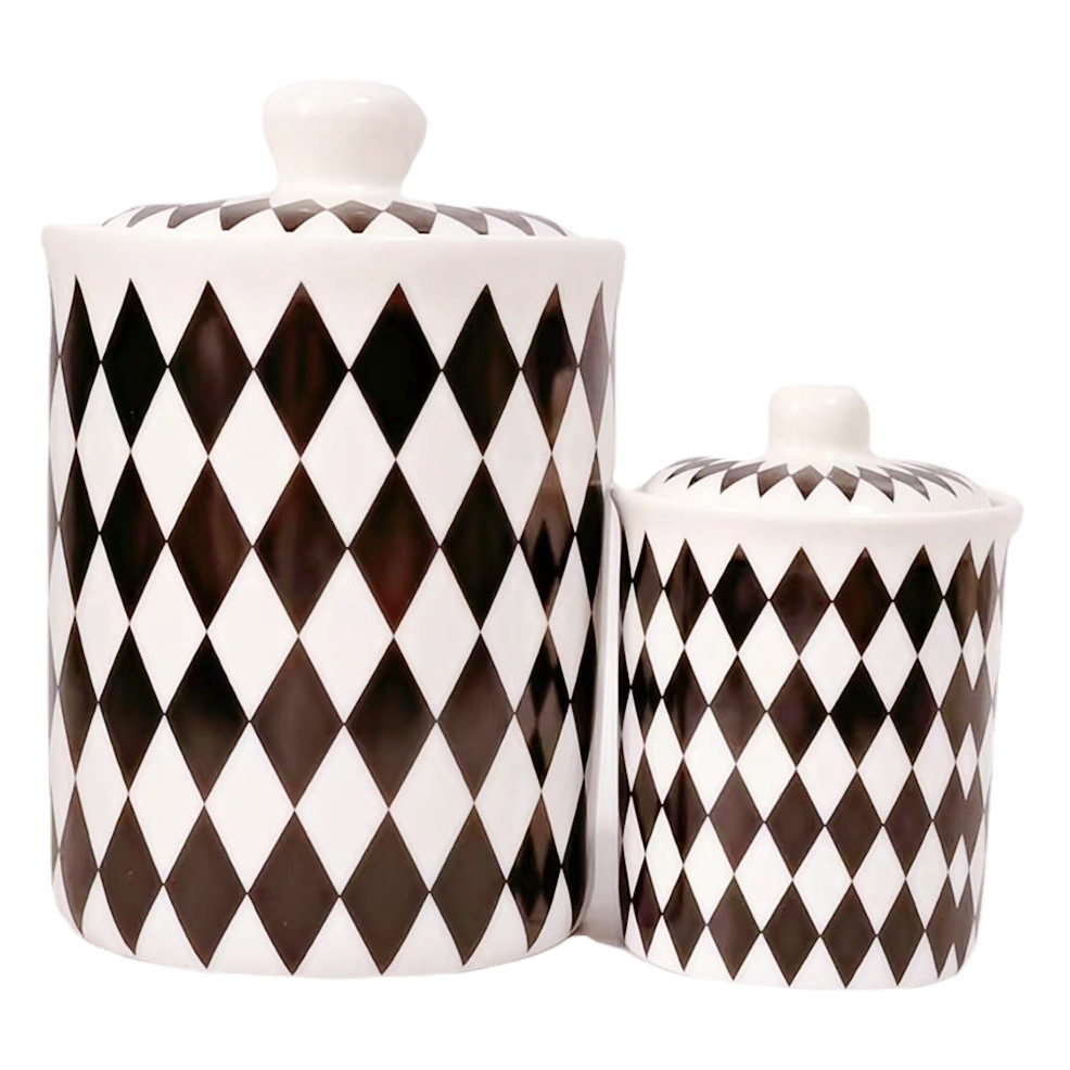 Venta directa de fábrica exportación transfronteriza exportación cerámica sellado tarro condimento tarro cocina almacenamiento tarro café té tarro