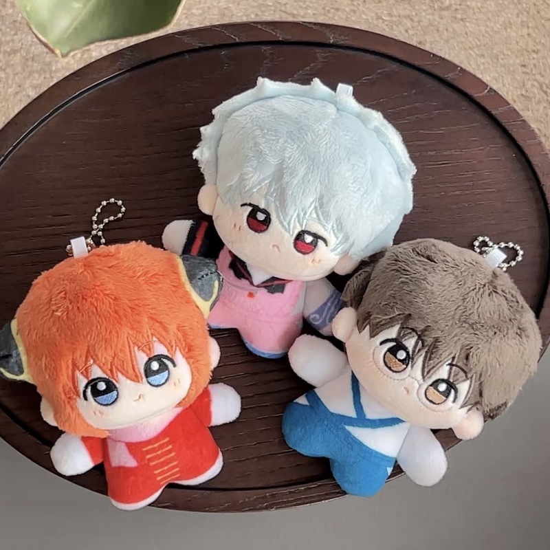 Gintama Fan-Made Silver-Time Kagura Tsuchinoshu Juro 10cm Printed Plush Cotton Doll Pendant