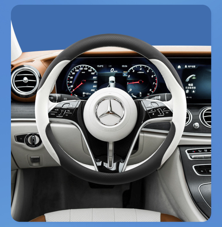 For Mercedes-Benz C200L C260L A200L GLC260L 300L E300 steering wheel cover leather ultra-thin