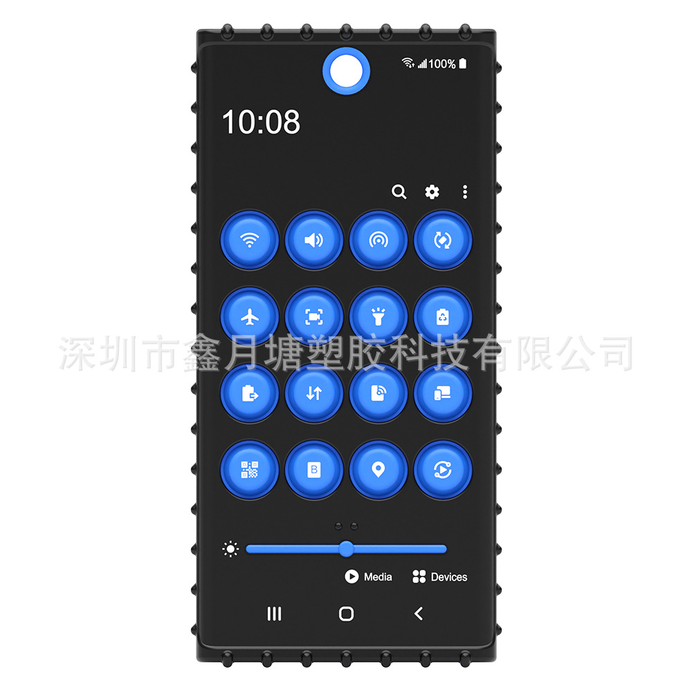 3 세대 휴대 전화 (블랙 + 블루)