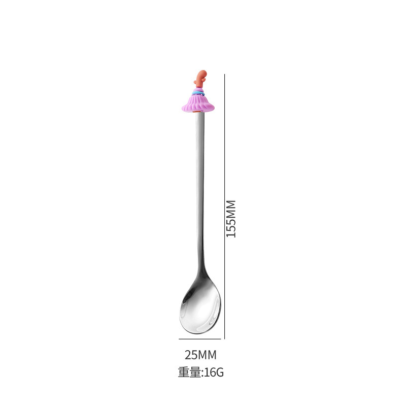 316不锈钢勺子叉子餐具套装创意万圣节叉勺套装蛋糕甜品勺水果叉|undefined