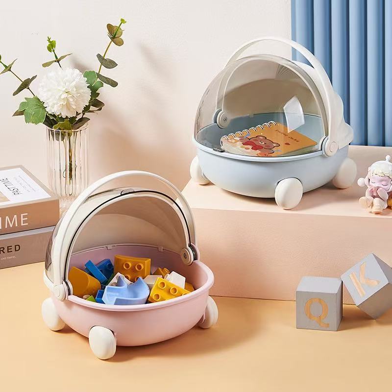 かわいいクレードルデスクトップ収納ボックス防塵玄関装飾品キー収納トレイ雑貨スナックおもちゃ収納ボックス|undefined