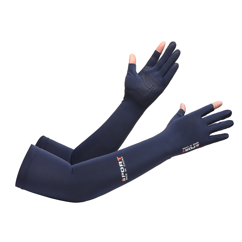 Protección solar manga de hielo hombres y mujeres antideslizante montar bicicleta montañismo viajes protección UV overse