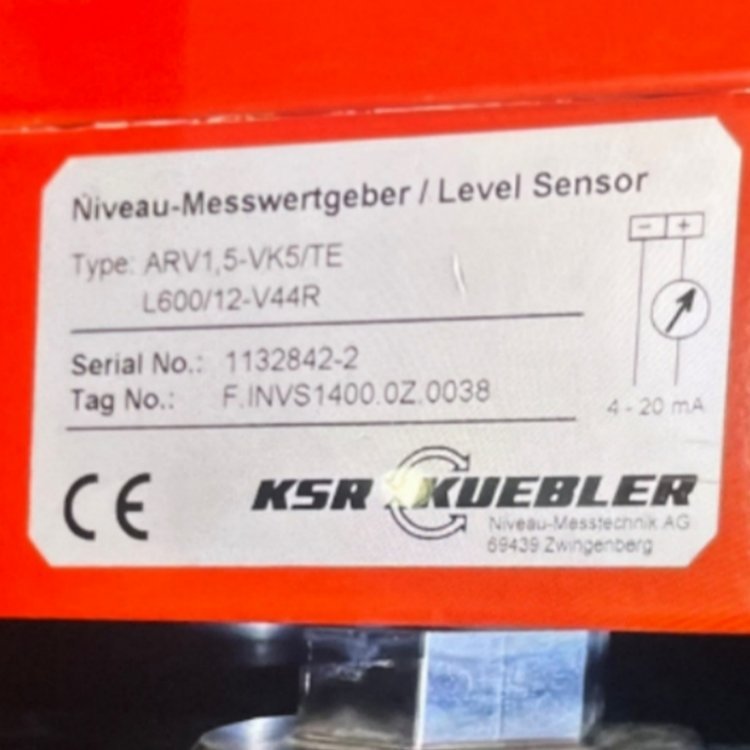 KSR Kuebler 液位传感器ARV1,5&quot;-VK10/T15- L1,000/14-T