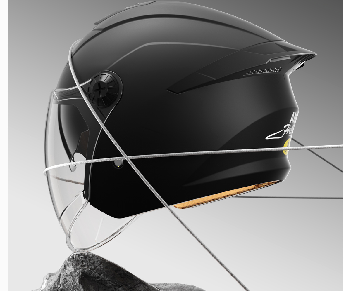 2025 New Electric Motorcycle Helmet 3C Certified Half Helmet