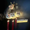 Golden pole pavilion lion awakening model [white]
