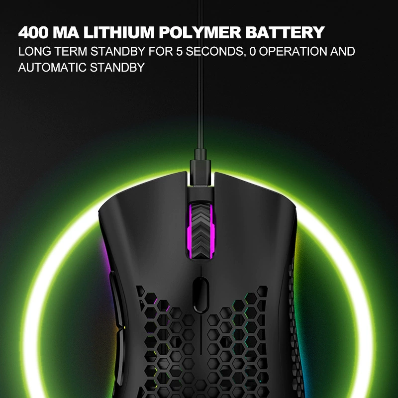 Viper BM600 беспроводная Bluetooth двойного mold形 мышь легкая, полая, RGB, легкая зарядка, игровая мышь