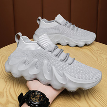 跨境大码椰子450男鞋飞织网布休闲鞋时尚潮流火山底运Mens shoes