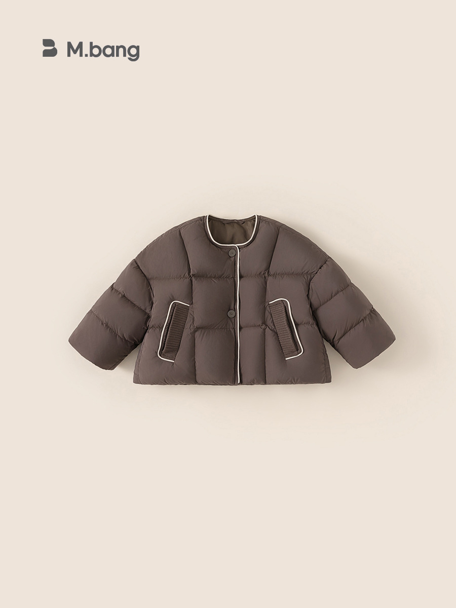 Yubao ropa infantil chaqueta de plumón 3 - 6 años de edad de otoño chaqueta caliente para niñas chaqueta de plumón de color sólido para niños