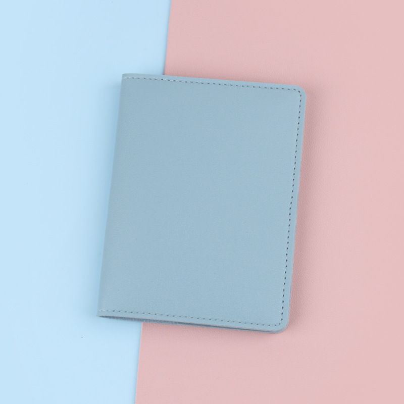 Titular de pasaporte de viaje cubierta protectora de almacenamiento titular de la tarjeta antirrobo RFID titular de Certificado de ultramar titular de pasaporte ultrafino simple