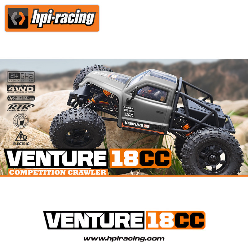 HPI 1/18 VENTURE18 CCVERSIONS 4WD RTR仿真RC遥控模型车 160808