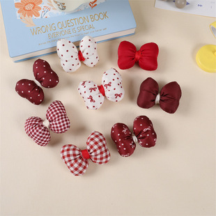Cotton-Filled Stereo Bow Fabric Accessories DIY Hair Accessories Brooch Big Red Gift Decoration Clothing Shoes and Socks Accessories
