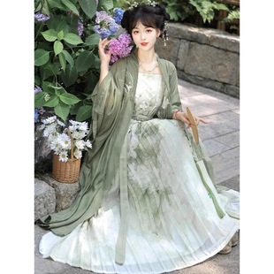Оригинальная Hanfu женская ежедневная вышивка песни весной и летом