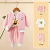 Children's set for early age, clothing, 3 piece set, loose fit, autumn