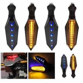 跨境专供LED转向灯摩托车电动车越野车信号警示灯 改装一体辅助灯