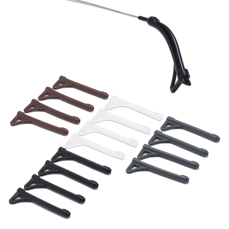 Новые очки для ног силиконовая противоскользящая крышка крючок для ушей опора для ушей очки рукав для ног анти-капля Крышка для ног силиконовый крючок для очков