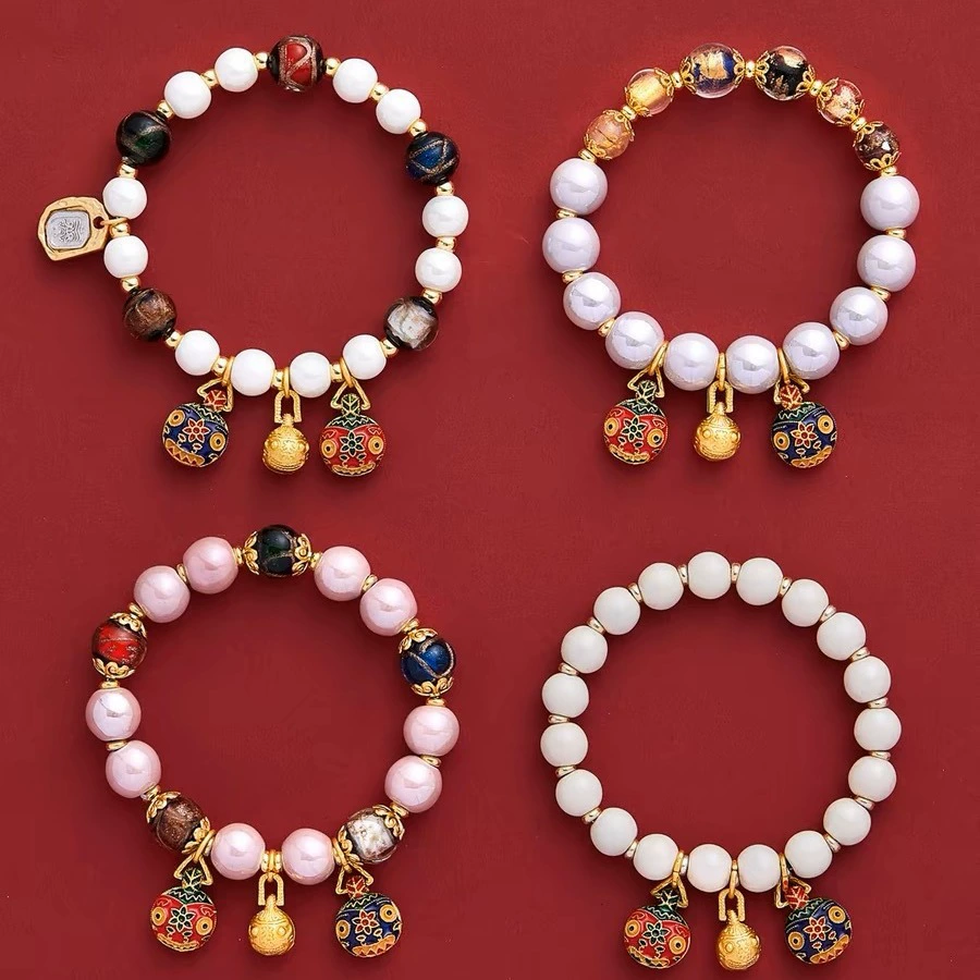 Прямые поставки керамических браслетов с пепельной глазурью для туристических достопримечательностей, золотистый зверь Закирампан, домашний браслет из золотой фольги, ювелирные изделия