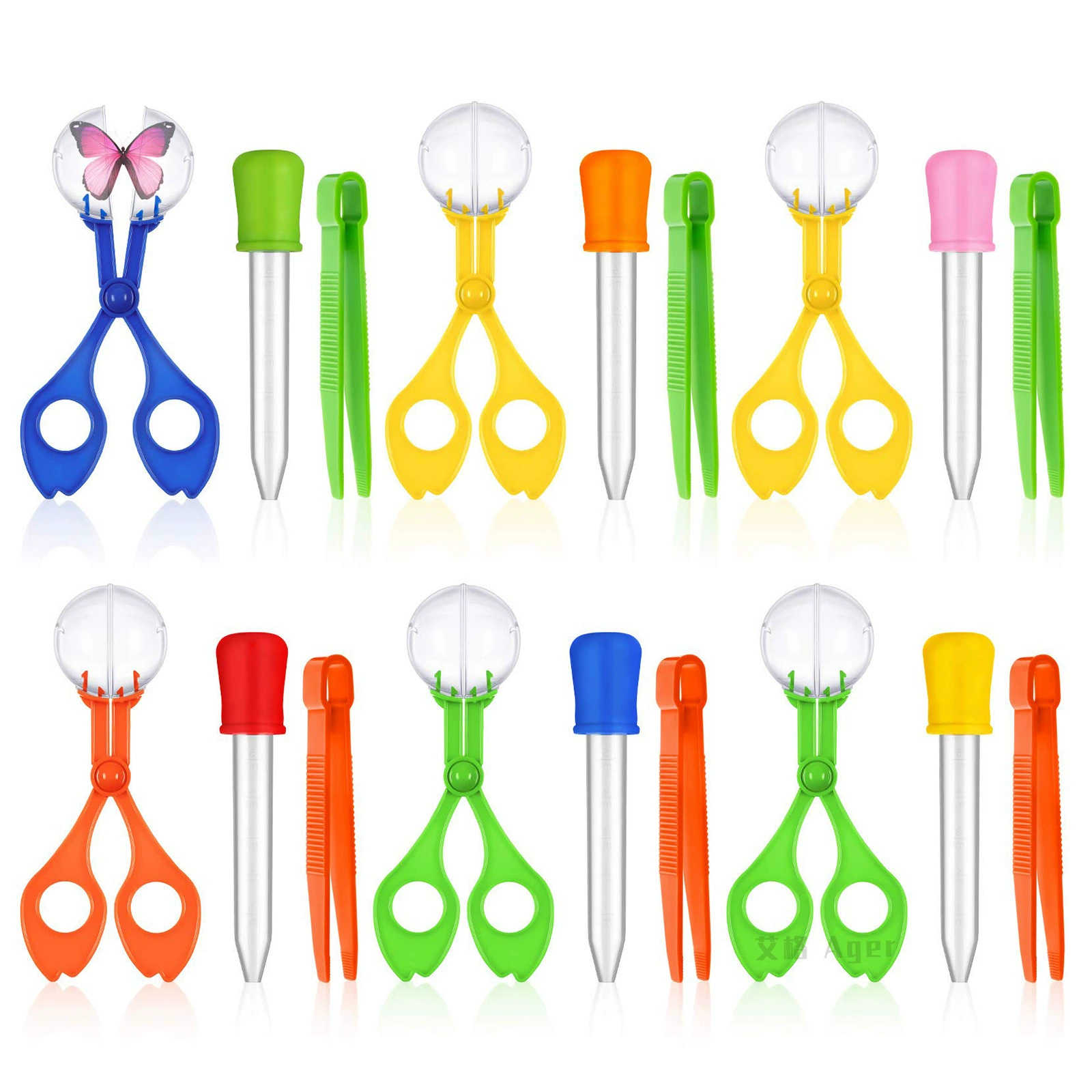 Трансграничная капельница с резиновым наконечником, ловушка для насекомых, научные сенсорные инструменты, набор инструментов для исследования на открытом воздухе