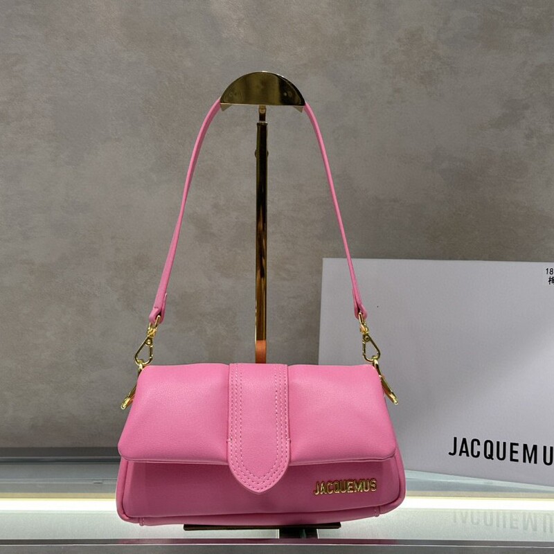 新しい Jacquemus レディース バッグ ニッチ ストリート ショット Bambimou ピロー バッグ 脇の下バッグ シングル ショルダー クロスボディ ハンドバッグ|undefined