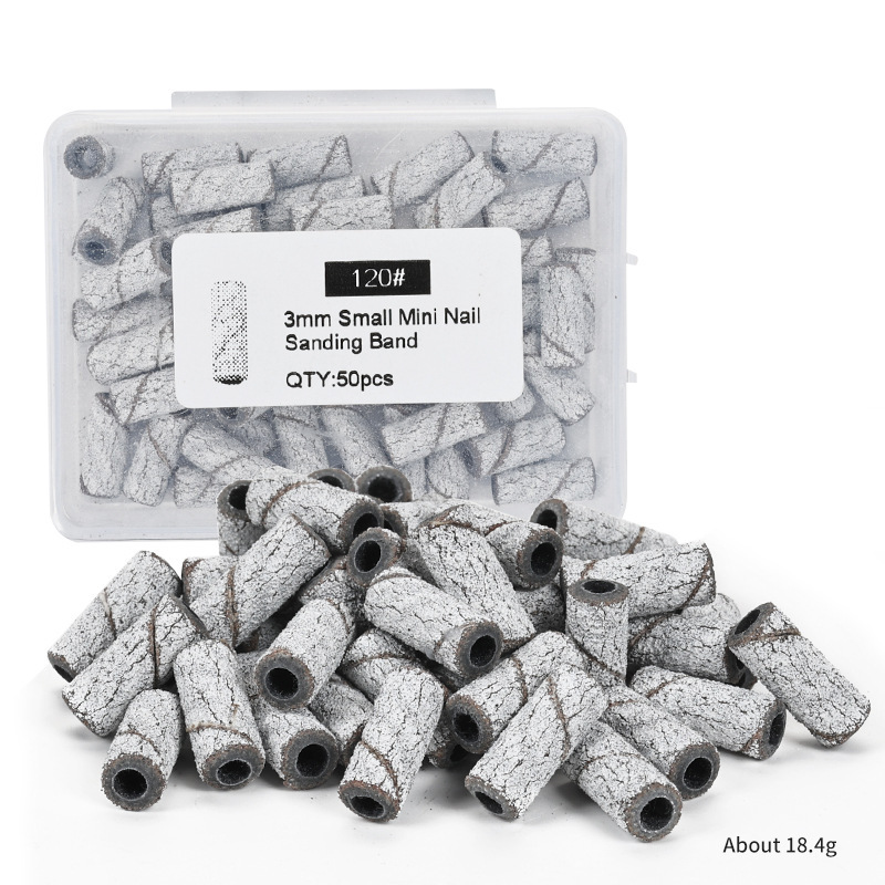 50pcs white small sand circle box is 120#(without bearings)