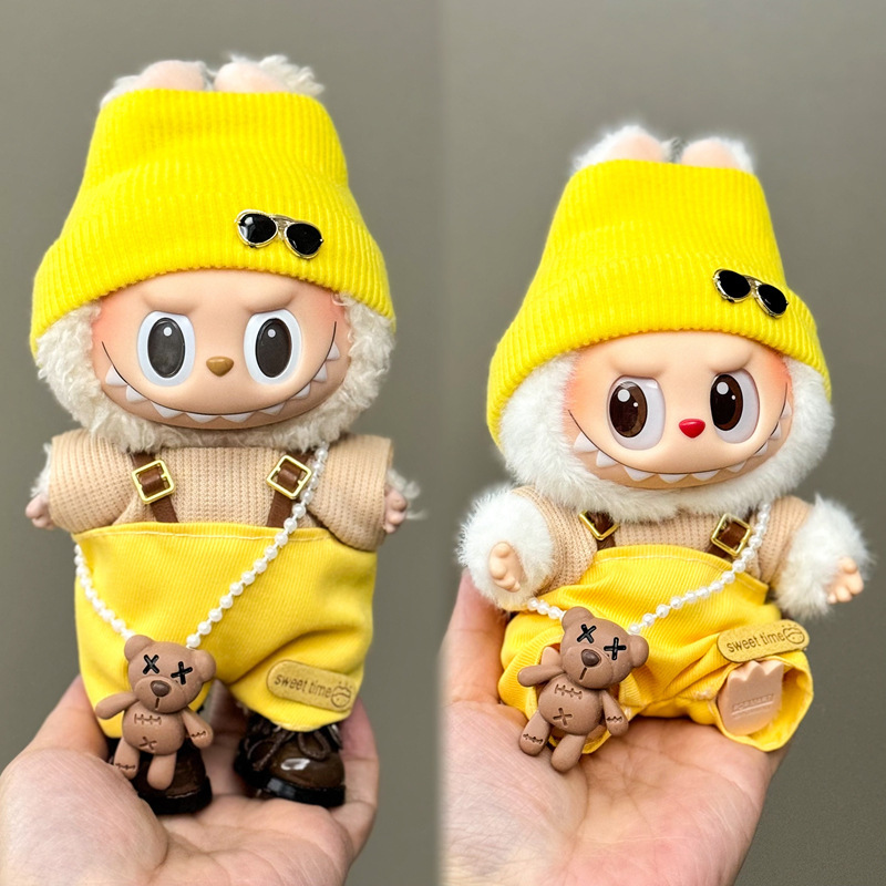 卸売ラブブベビー服 17 センチメートルブラインドボックスペンダント第一世代と第二世代のビニール人形着替えベビー服セット|undefined