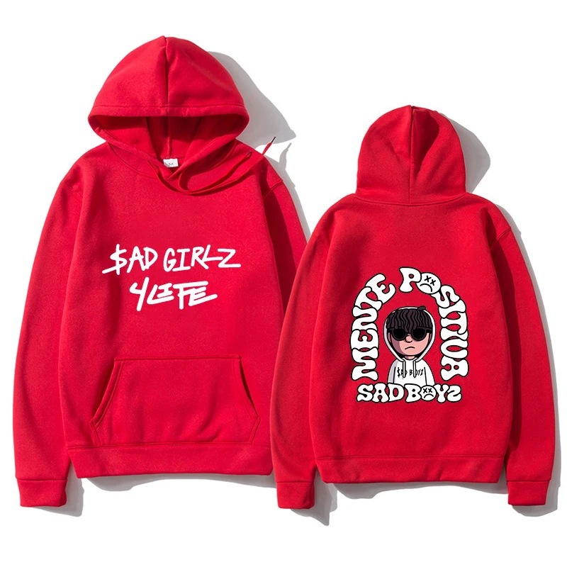 Nuevo jersey de hip-hop para hombre triste niño estampado suéter Harajuku niña fantasía música regalo casual ancho