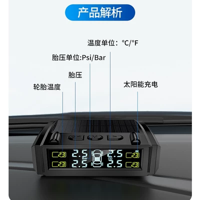 Tire pressure monitoring system the Phone, Same Display as on the