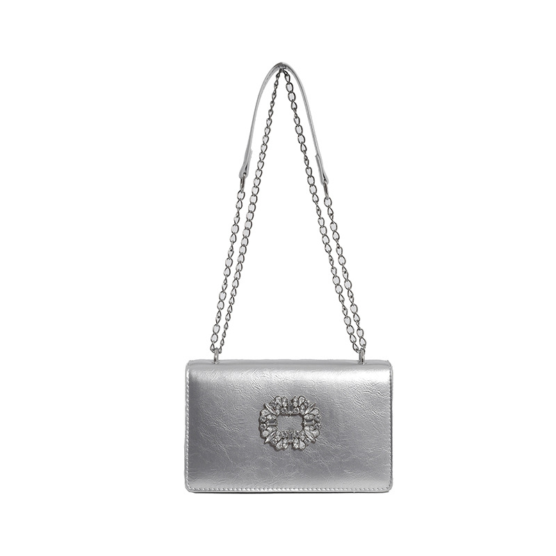 Bolso de moda de otoño 2024 nuevo estilo simple bolso de moda de mujer retro bolso de hombro de diamantes brillantes bolso de mochila