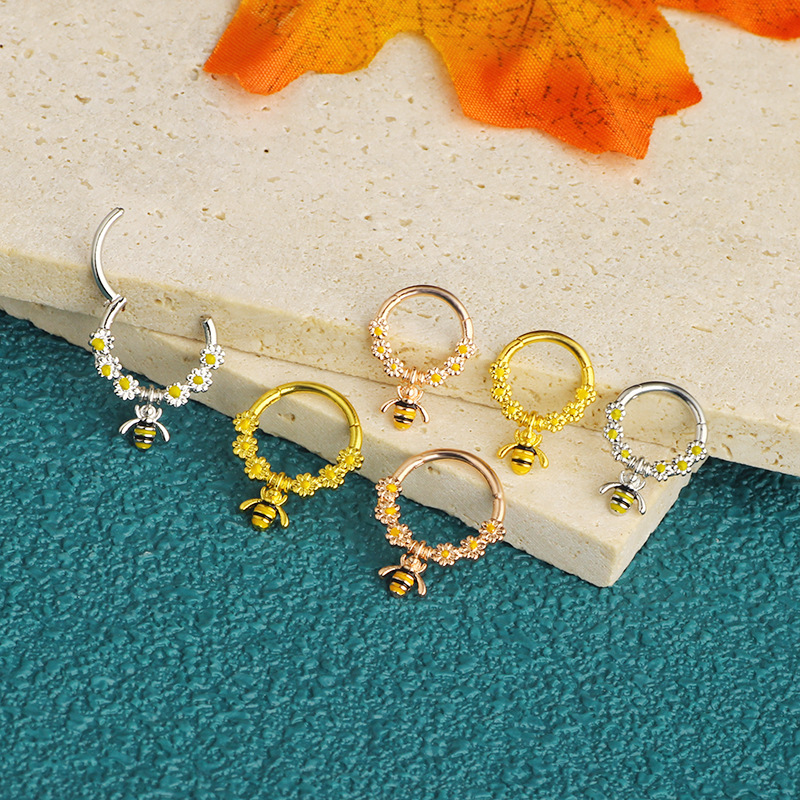 Labret piercing jewelry detail image