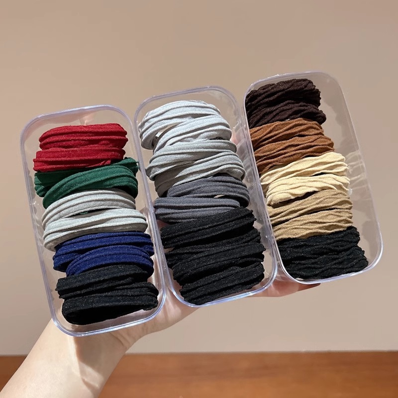 Cuerdas de cabello de cola de caballo de alta elasticidad, banda de goma duradera, anillo de cabello de mujer, 2025 nuevo toque de cabello de primavera y verano de alta gama