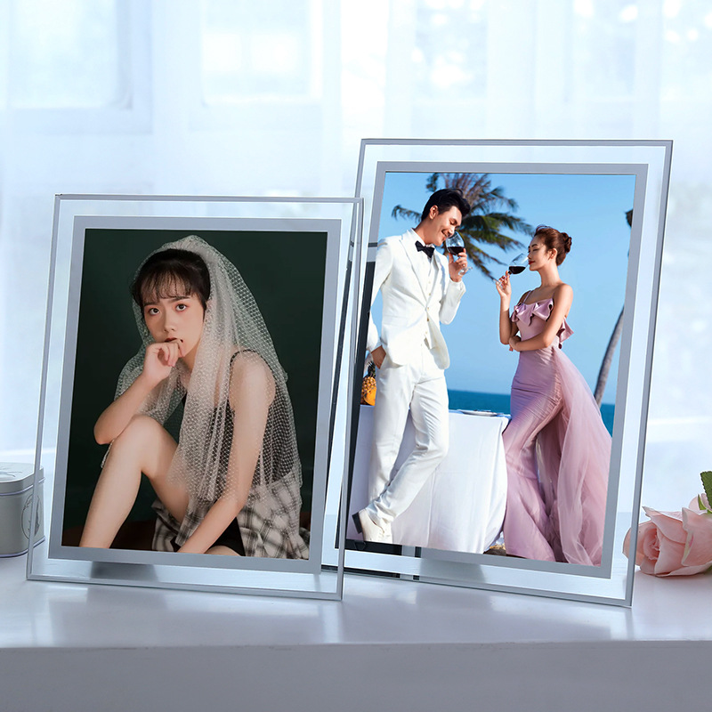 crystal Glass transparent 5678 inch 10 inch a4 Frame swing sets ins Fengying Photo frame Manufactor wholesale